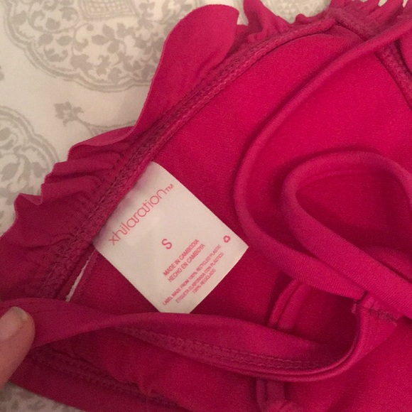 Pink Ruffle Bikini Top - Picture 2 of 2